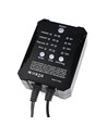 10 stk. nedgravningsspot med timer/sensor - 0,5W, rund, rustfrit stål, inkl. strømforsyning