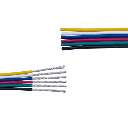 20 m RGB+CCT kabel til LED-strip - 6×0,35 mm², 12/24V