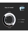 2 pak MR16/GU10 Downlight kit - Uden lyskilde, krom, Hul: Ø6,5 cm, Mål: Ø8 cm