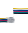 10m 1,2mm² RGBCCT kabel - 6-ledet (16AWG), 12V-24V til LED strip