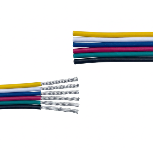 20m 1,2mm² RGBCCT kabel - 6-ledet (16AWG), 12V-24V til LED strip