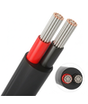 10m Kabel rød/sort, sort rund - 2x0,35mm², 12V-24V, til LED strip