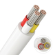 10m CCT kabel, hvid rund - 3x0,35mm², 12V-24V til LED strip