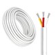 100m CCT kabel, hvid rund - 3x0,35mm², 12V-24V til LED strip