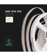 V-Tac 5m 22W/m LED strip - 24V, IP20, 4000K, 700 LED pr. meter