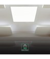 V-Tac 60x60 LED panel, 40W - 4000K, Backlit, hvid kant