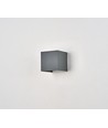 6W Dæmpbar CUBIC PRO væglampe - IP65, antracit grå, sløjfbar, justerbar, firkantet, op/ned, inde / ude, inkl. lyskilde