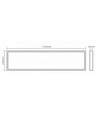 120x30 36W LED panel med dagslysstyring - UGR19, RA90, 125 lm/W