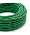 5m Stofledning 2x0.75 mm², tekstil - 230V, Mørkegrøn