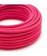5m Stofledning 2x0.75 mm², tekstil - 230V, Roserød