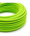 5m Stofledning 2x0.75 mm², tekstil - 230V, Lysegrøn