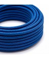 5m Stofledning 2x0.75 mm², tekstil - 230V, Blå