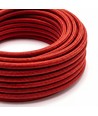 5m Stofledning 2x0.75 mm², tekstil - 230V, Rød