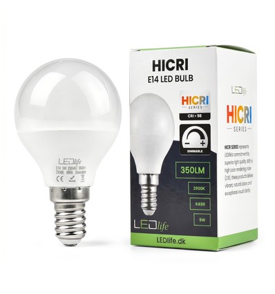 E14 5W dæmpbar HiCri pære - RA98