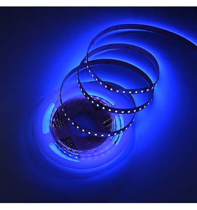 5m 10W/m UV 400 nm LED strip - 24V DC, IP20, 120 LED pr. meter