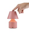 Opladelig LED bordlampe - Rosa, touch dæmpbar, 3i1, IP20 indendørs