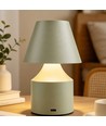 Opladelig LED bordlampe - Grøn, touch dæmpbar, 3i1, IP20 indendørs