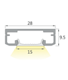 120cm LED touch skabsbelysning - 12V DC, 8W
