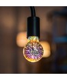 E27 3W LED pære - A60, 3D stjerne effekt