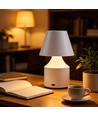 Opladelig LED bordlampe - Hvid, touch dæmpbar, 3i1, IP20 indendørs