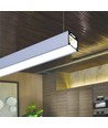 2m aluprofil LINEA20 EE7F/TY - Ubehandlet aluminium, påbygning, LED skinne