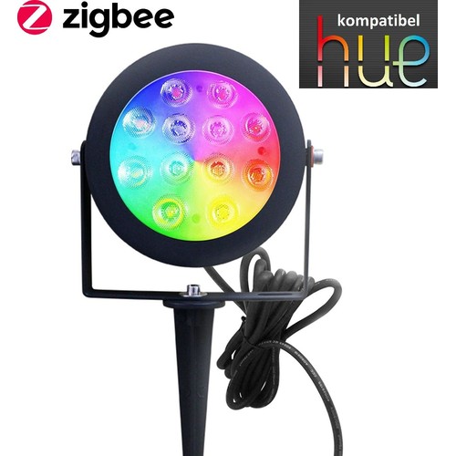 Outlet: Zigbee Pro LED Have Spot 25W i RGB+CCT, 2100LM, IP65, 230V - Sort