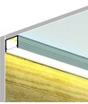 1m aluprofil SMART10 AC2/Z - Anodiseret, påbygning, LED skinne