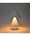 Opladelig LED bordlampe - Hvid, Ø16cm, 21,5cm høj, touch dæmpbar, 3i1, IP20 indendørs