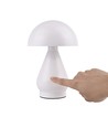 Opladelig LED bordlampe - Hvid, Ø15cm, 22cm høj, touch dæmpbar, 3i1, IP20 indendørs