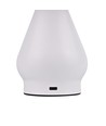 Opladelig LED bordlampe - Hvid, Ø15cm, 22cm høj, touch dæmpbar, 3i1, IP20 indendørs