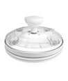 60W LED loftslampe med blæser - CCT, hvid, inkl. fjernbetjening