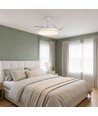 60W LED loftslampe med ventilator - CCT, hvid, inkl. fjernbetjening