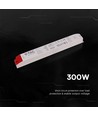 300W / 24V DC strømforsyning til LED strips - 12.5A, IP44, plasthus