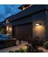 V-Tac 10W LED væglampe - Sort, IP65, Cree chip, 3000K, 6 års garanti