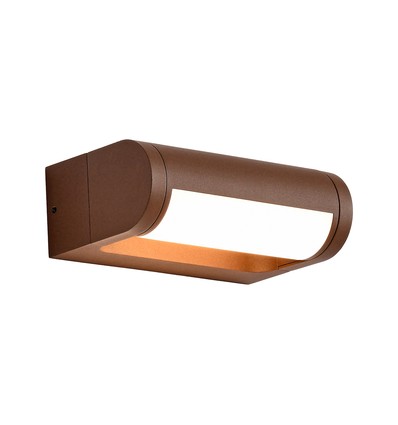 V-Tac 10W LED justerbar væglampe - IP65, Cortenfarvet, Cree chip, 3000K, 6 års garanti