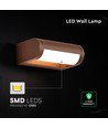 V-Tac 10W LED væglampe - IP65, Corten hus, Cree chip, 3000K, 6 års garanti