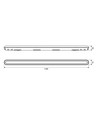 120cm LED armatur 36W - Gennemfortrådet, 160 lm/W 5000K