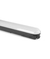 150cm 50W sort LED armatur - IP65, 5000K, gennemfortrådet