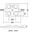 2W Vandtæt LED modul - 12V DC, IP65, Perfekt til skilte og specialløsninger