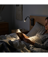 3W LED sengelampe med USB-A og USB-C opladningsstik - CREE chip, sort, inkl. lyskilde
