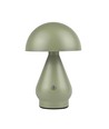 Opladelig LED bordlampe - Grøn, Ø15cm, 22cm høj, touch dæmpbar, 3i1, IP20 indendørs