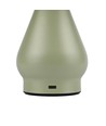 Opladelig LED bordlampe - Grøn, Ø15cm, 22cm høj, touch dæmpbar, 3i1, IP20 indendørs