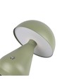 Opladelig LED bordlampe - Grøn, Ø15cm, 22cm høj, touch dæmpbar, 3i1, IP20 indendørs