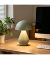 Opladelig LED bordlampe - Grøn, Ø15cm, 22cm høj, touch dæmpbar, 3i1, IP20 indendørs