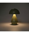 Opladelig LED bordlampe - Grøn, Ø15cm, 22cm høj, touch dæmpbar, 3i1, IP20 indendørs