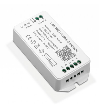 WiFi RGB+W controller - Tuya Smart/Smart Life, uden fjernbetjening, Google Home/Alexa kompatibel, 12V (120W), 24V (240W)