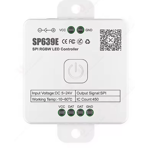 Løbelys RGBW+IC SPI strip controller - Bluetooth, 12V/24V, SP639E