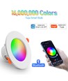 6 stk. 5W Smart Home LED downlight - Bluetooth, fjernbetjening