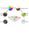 4 stk. 5W Smart Home LED downlight - Bluetooth, virker med Google Home, Alexa og smartphones