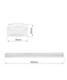 120cm LED armatur, Watt og CCT justerbar - 3CCT, 20/30/40W, 115lm/W, IP44, IK10, 5 års garanti